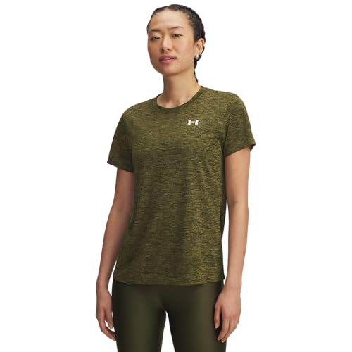 Image of Under Armour Womens Tech Twist Short Sleeve T-Shirt Exped Green 12