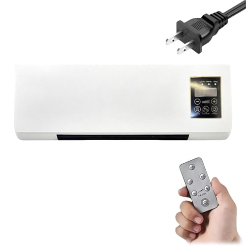 KHUKHU Aire Acondicionado,Aire Acondicionado Portátil Split,Aire Acondicionado De Pared Multifuncional Enfriamiento Y Calefacción,Sin Instalación,Control Remoto,Para El Hogar(White)