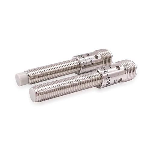 Sensor de proximidad M8 NPN NO inductivo con conector M12 cilíndrico de 4 pines LJ8A3 2