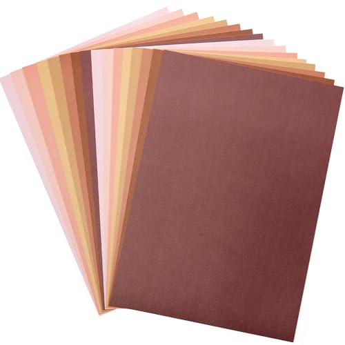 Baker Ross Papier Cartonné Couleur Chair - Lot de 56, Papier Loisirs Creatifs (FX273)