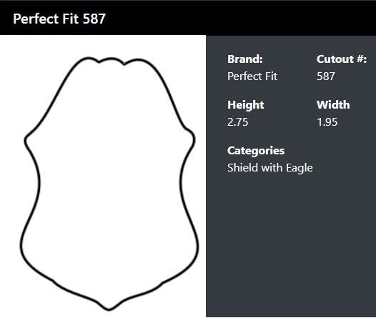 Perfect Fit Shield Wallets CBP Badge Holder US Customs Border Control Eagle Shield Badge Wallet Black Leather Hidden ID Holder (cutout 587)2