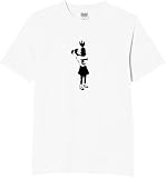 [オリメイク] 少女と爆弾 バンクシー tシャツ おもしろ 面白tシャツ 文字 ホワイト 6XLサイズ