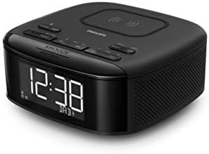 Philips Audio R7705/10 Clock Radio DAB+/FM Digital Radio (Bluetooth, Dual Alarm, Sleep Timer, Automatic Time Synchronization, Battery Backup, Alarm Clock with Wireless Charging)
