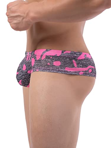 iKingsky Men's Sexy Cheeky Boxer Briefs Mini Cheek Thong Underwear Low Rise T-back Under Panties for Men3