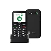 Phone - Doro Leva E10-4G Mobile Phone For Elderly - 2.4" Landscape Display, High Contrast Keys, Extra Loud & Clear Sound, HD Voice, Camera, Doro Secure Button - Charging Cradle - Black