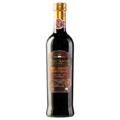 Tuscanini Balsamic Vinegar of Modena Italy, 6% Acidity, 16.9oz | Premium Chef Grade Quality | Glass Bottle | Certified Kosher | Made in Italy