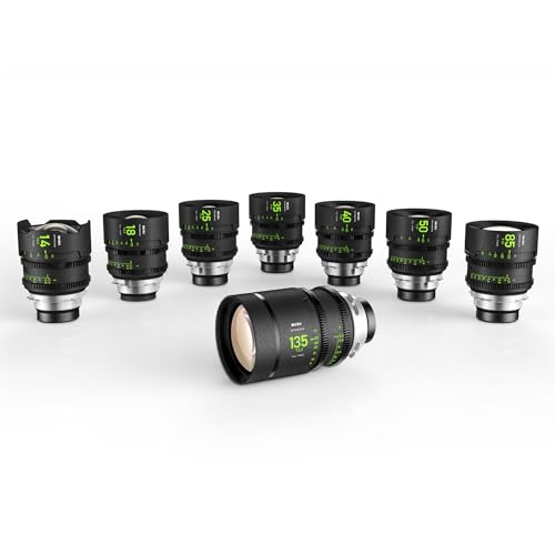 Image of NiSi - Athena Prime Master Kit PL Mount - 8-Lens Kit Includes (14mm T2.4, 18mm T2.2, 25mm T1.9, 35mm T1.9, 40mm T1.9, 50mm T1.9, 85mm T1.9, 135mm T2.2) Wide Angle Cinema Lens Full Frame with Hard Case
