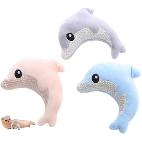 Smokey's Stash Catnip Toys Catnip Dolphins 3 Per Pack Cute Funny Toys for Cats Cover