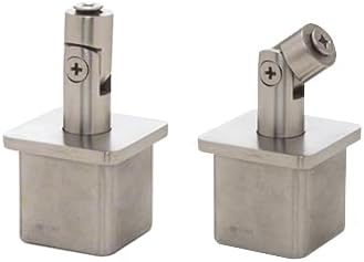 CRL P1VSBS 316 Brushed Stainless Vertically Adjustable Post Caps for Standoff Saddles
