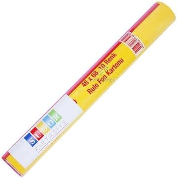 Subor Fon Kartonu 10 Renk 50x70 cm Poşet İçinde