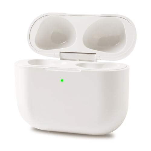 Charger Case for AirPod 3rd Generation Charging Case with Magsafe, Replacement Charging Case for Airpods Gen 3 Support to Wireless Sync Pairing (Beige-White)