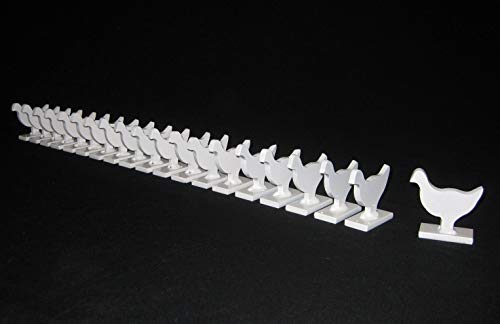 Magnum Target 1/5 Scale Nra/Ihmsa .22Lr Rim-Fire Small Bore Animal Chicken Knock-Over Targets - 20Pc. Steel Targets #TOP24