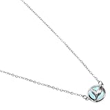 Veemoon Collar de Clavícula Colgante de Sirena Azul, Cadena de Aleación Ligera y Elegante para Mujer, Joyería de Moda para Uso Diario y Obsequio