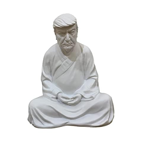 KGADRX Buddha Statue of Trump Donald Trump Make Your Company Great Again Ornaments Home Decor Art Living Room Wine Cabinet Bedroom Decorations Cover