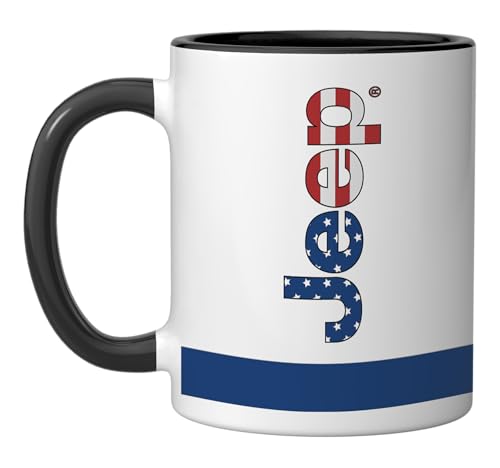 Taza de cerámica Jeep bandera logo oficial miniatura 1