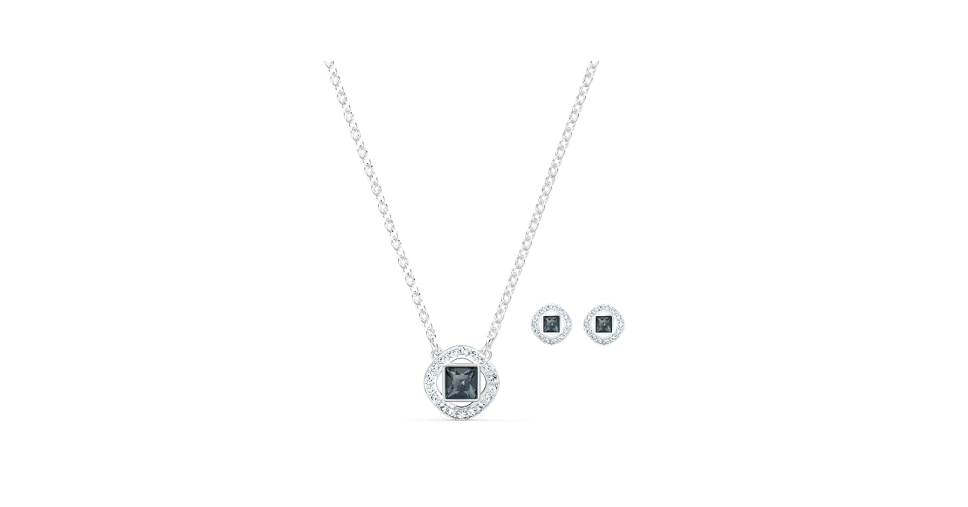 Amazon.com: Swarovski Necklace Set with Mixed Metal Finish