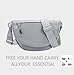 Fashion Crescent Moon Bag For Women & Men - Medium Nylon Shoulder Bag With Adjustable Strap, Lightweight & Foldable Design (Black)