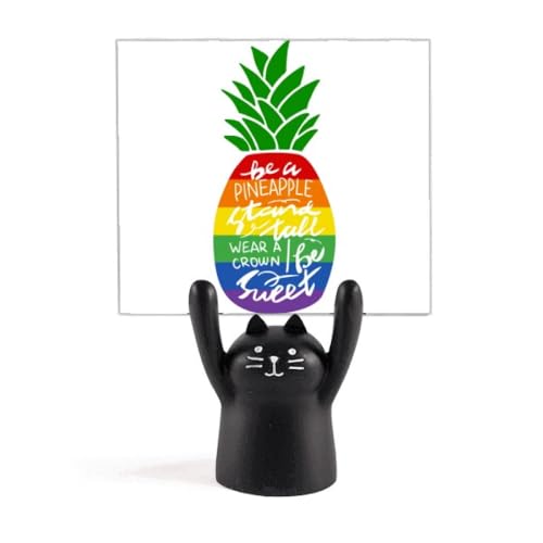 Porte-mémo chat LGBT PineFruit, le cadeau idéal pour collègue et proche