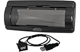 Universal Stereo Radio Waterproof Marine Automatic Door Splash Cover with USB Extension (Black)