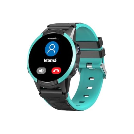 SaveFamily Slim 4G. Reloj Inteligente niño con Videollamada, GPS, Llamada, Chat, Boton SOS, Cronómetro, podómetro. Waterproof Ip67. Smartwatch niño con diseño Moderno y Discreto (Verde)