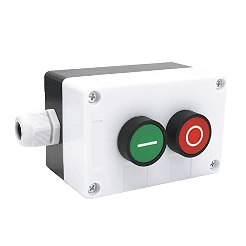 Bouton-poussoir PAS DE NC AC 660V 10A station de commutation I/O vert rouge - 2