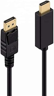 Excalibur - DisplayPort DP to HDMI Gold Plated Cable Lead Wire 4K UHD Ready 1080p Laptop (2 Metre)