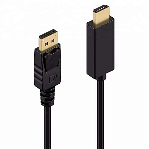 Excalibur - DisplayPort DP to HDMI Gold Plated Cable Lead Wire 4K UHD Ready 1080p Laptop (1 Metre)