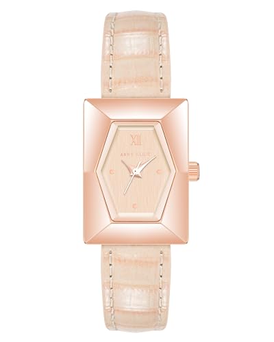 Montre Femme Anne Klein cuir croco brillant cadeau idéal