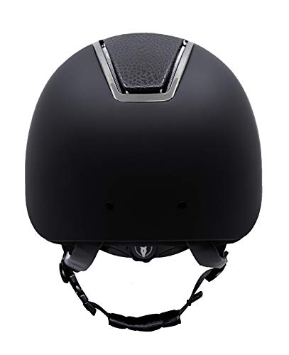 Tipperary Equestrian Horse Riding Helmet - Windsor - English Style Protective Horseback Riding Apparel - Customizable Fit And Cooling Ventilation - Black Croco - M #TOP4