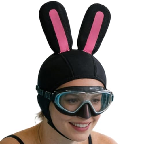 Bonnet de bain lapin pour voile et natation en eaux fraîches