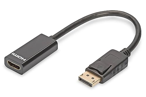 Esellertree Displayport to HDMI Adapter, Dp(Display Port) Male to Hdmi Female 1080P Converter Cable with Audio Compatible for Laptop, Desktop, PC, HDTV, Monitor, Projector