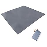 TRIWONDER wasserdichte Zeltunterlage, Zeltplane, Tarp für Hängematte, Regenschutz Sonnenschutz für Zelt Camping Picknick (Grau)