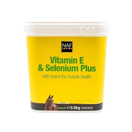 NAF Vitamin E and Selenium 2.5kg – Antioxidant Supplement for Horses – Supports Muscle Health, Recovery & Immune Function – Ideal for Horses in Work or Low Grazing Conditions