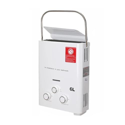 Calentador De Agua Instantáneo De Acero Inoxidable De 12KW Y 6L Sin Tanque A Gas Propano LPG For Acampar Al Aire Libre Con Kit De Cabezal De Ducha