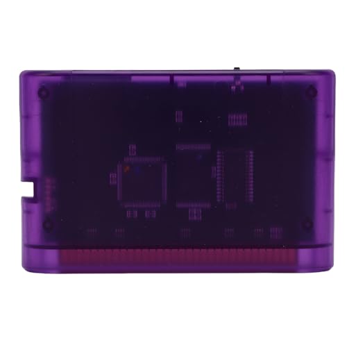 Topiky Tarjeta de Juego 4000 en 1 para Mega Drive, Master System y 32X, con Tarjeta de Memoria de 8 GB y Soporte MEGAKey, Apta para Consolas de Juegos Originales MD1 MD2 MD3 CD X 32X (Púrpura