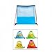 kowaku Drawstring Basketball Backpack Basketball Mesh Bag Oxford Cloth Drawstring Mesh Bag for Football Traning Swimming, Blue