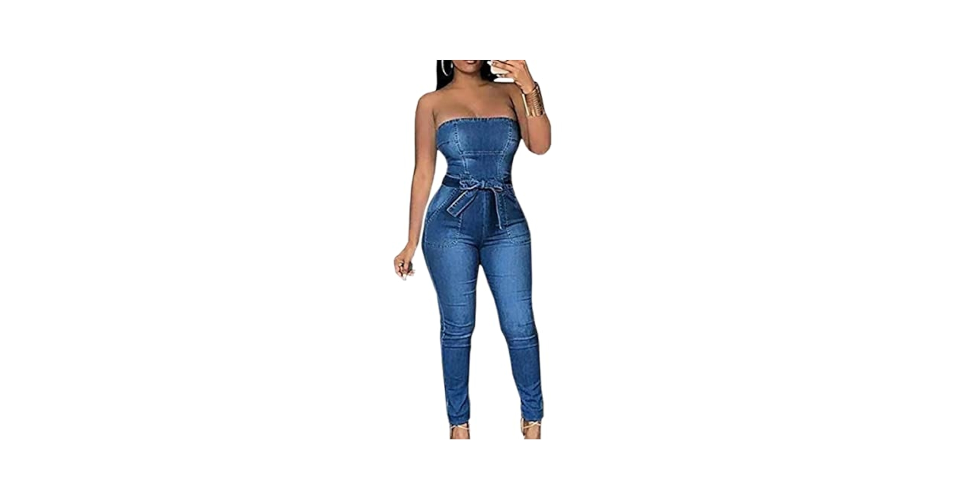 お値下げ　 oll Jane Denim Jumpsuit Amazon.com: Glkaend Denim Jumpsuit for Women Fashion Sexy