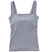 Amazon | OUR WACOAL(アワワコール) カップ付きコットンリブタンク