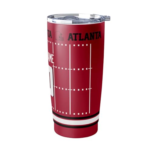Image of ANTKING Atlanta Tumbler 20 oz Travel Coffee Cup for Men Women Boy Custom Name Number Gifts
