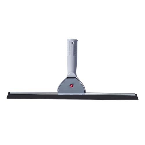 Image of 14 inch Glass & Surface Squeegee - Multipurpose Rubber Blade Squeegee for Shower Glass, Window Cleaning, Professional Grade Cleaning Tool for Home Market (Black, 14IN /35CM)