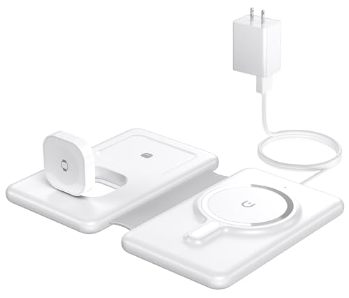 Knild G910 Magnetic Wireless Charger For Iphone: 3 In 1 Travel Charging Station For Apple Devices For Iphone 16 15 14 13 12 Pro Max Plus - Foldable Charging Pad thumb #8