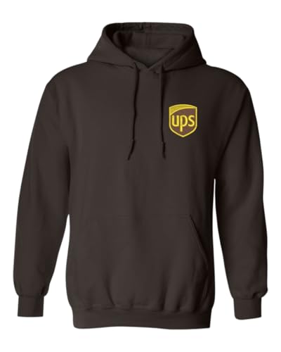 ALLNTRENDS Delivery Man Costume Hoodie Halloween Costume Sweatshirt (XL Brown Hoodie)