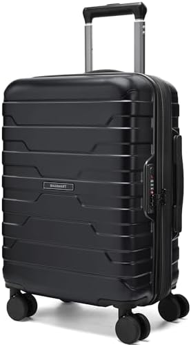 BAGSMART Carry On Luggage 22x14x9 Airline Approved with Spinner W...
