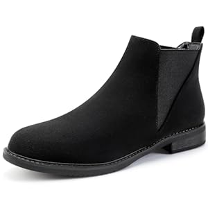MaxMuxun Stiefel Damen Chelsea Boots Damen Ankle Winterstiefel Stiefeletten für Damen mit Blockabsatz