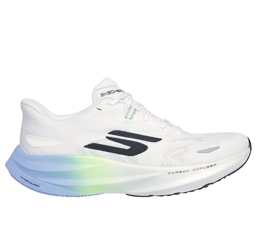 Skechers Skechers Women's Aero Spark Running Shoe, White/Lime, 8
