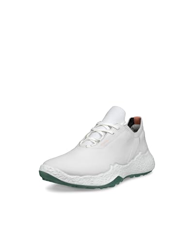 Zapatos de golf Ecco para mujer impermeables y cómodos en color blanco y verde