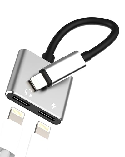 Ya en manzanajugosa.com: Adaptador Doble Lightning Jack 2en1 para iPhone 14 13 Pro Auriculares Cargador Cable Conector Certificado MFI para Apple Audio AUXiliar Headphones Accesorios Coche para iPad Lighting Microfono Adapter