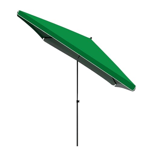 Parasol De Marché Rectangulaire, 180 Cm X 200 Cm, 200 Cm X 200 Cm, Inclinable À 45 ° Et Réglable En Hauteur, Parasol De Table D'extérieur, Pour Jardin, Piscine, Plage(Green,180cmx200cm/5.9x6.5ft)