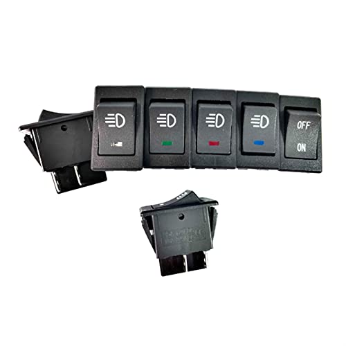 Interrupteur à bascule KCD4 12V 35A bouton 4 broches antibrouillard sans éblouissement