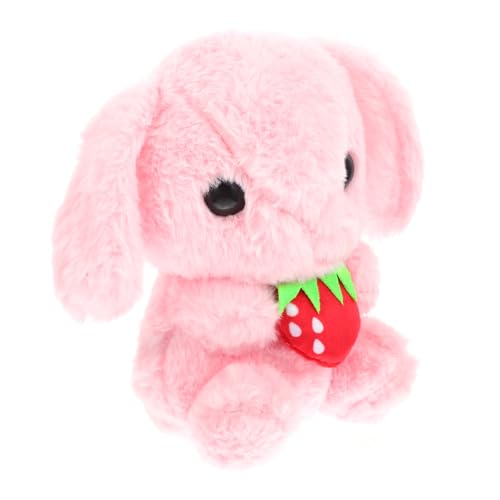 Gogogmee Kaninchen Mit Hängeohren Plüschtier Cartoon-hase-Puppen Hasenspielzeug Für Kinder Stofftierpuppe Geburtstagsgeschenk Für Kinder Jahr des Hasenmaskottchens Süßes Kuscheltier Rosa